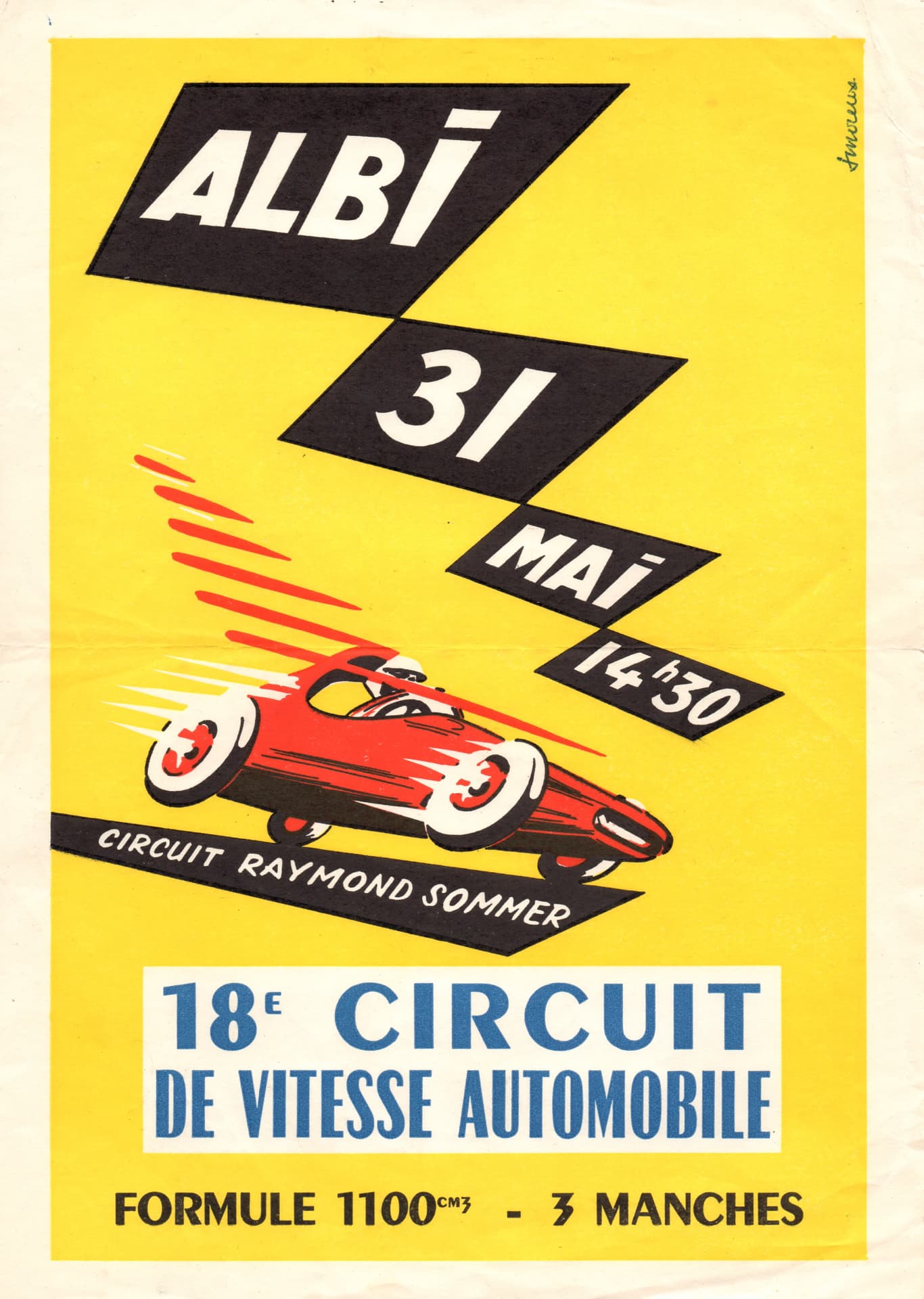 Affiche du 18e circuit de vitesse d'Albi