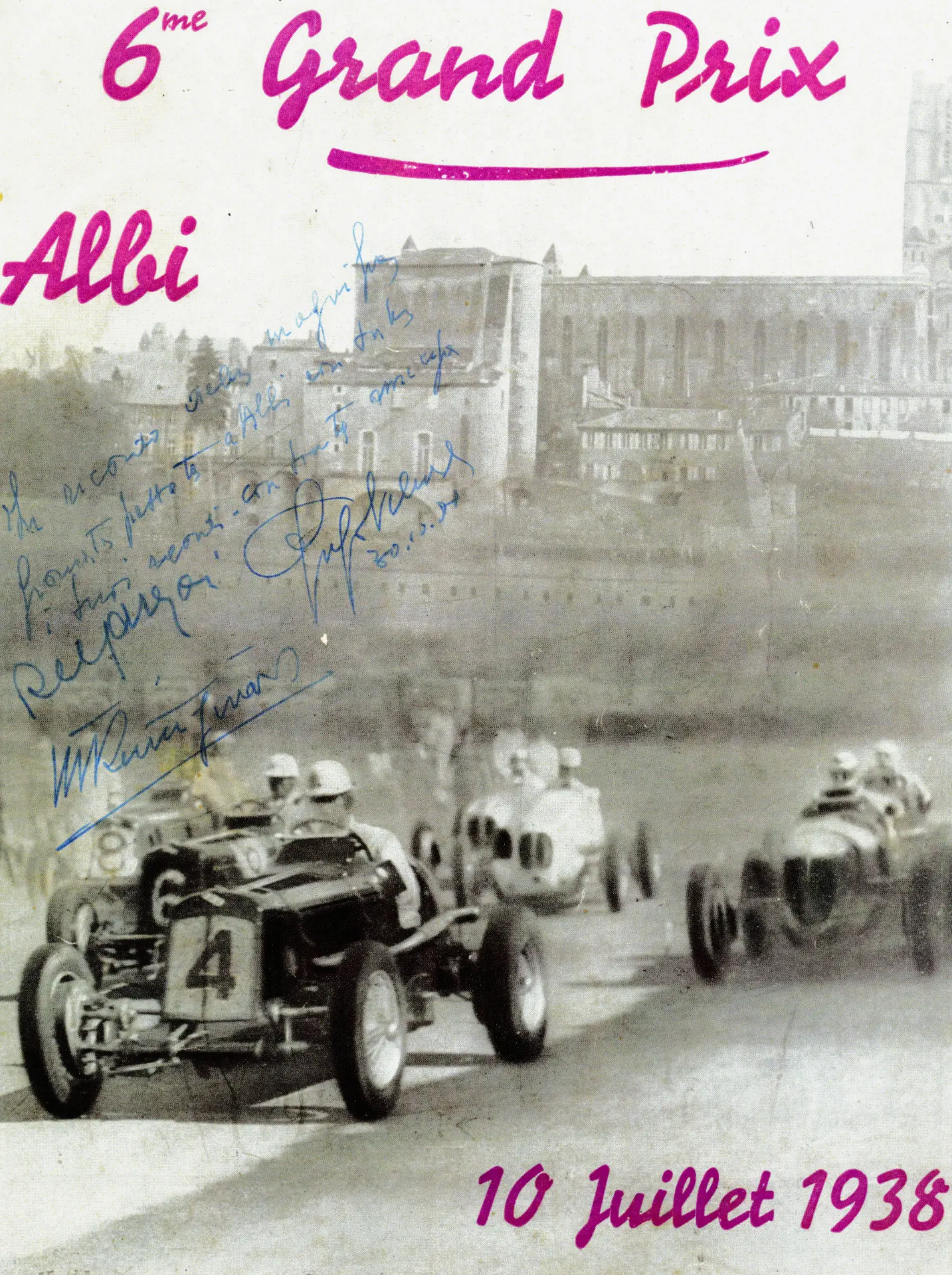 Affiche du Grand Prix d'Albi 1938
