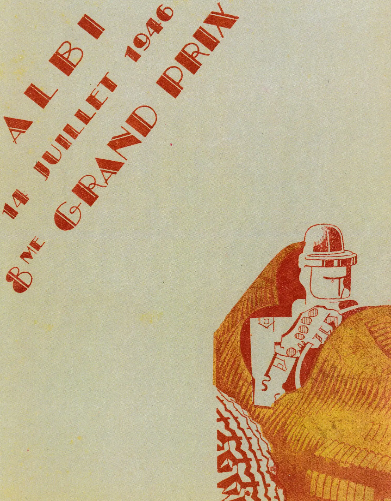 Affiche du Grand Prix d'Albi du 14 juillet 1946