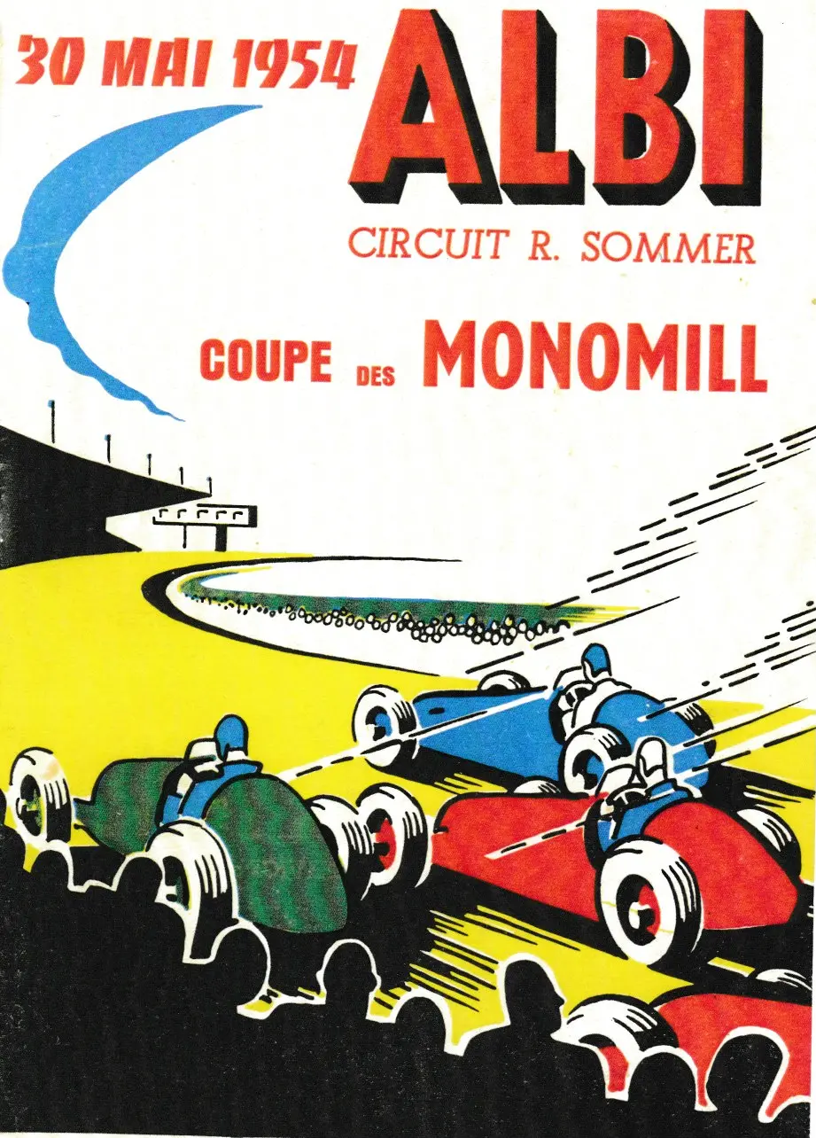 Affiche de la course Monomill d'Albi 1954